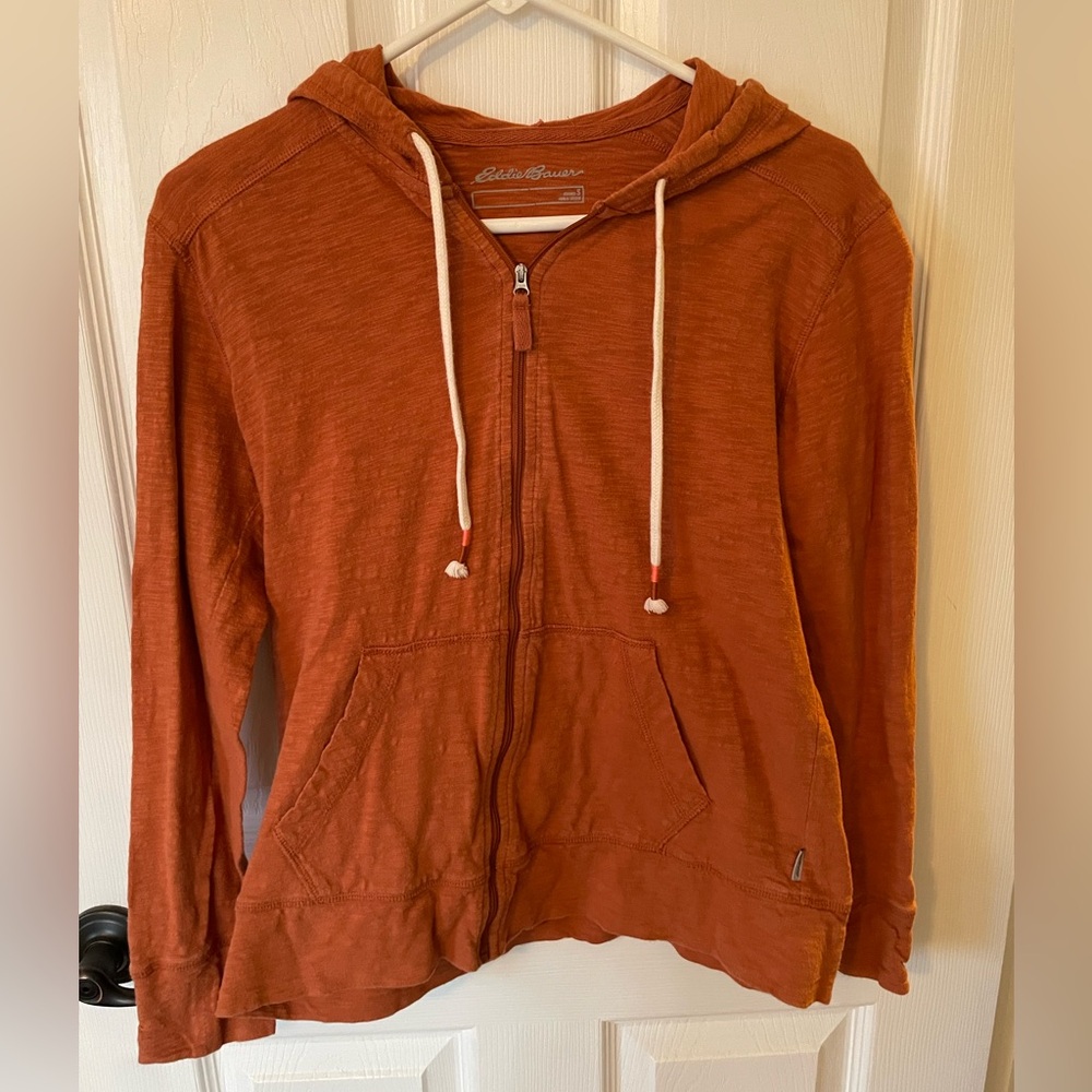 Eddie Bauer Rust Zip-Up Jacket